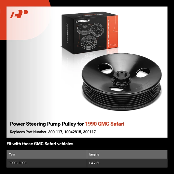 Power Steering Pump Pulley for 1990 GMC Safari