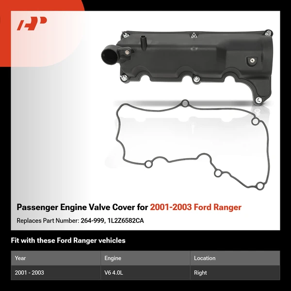 Passenger Engine Valve Cover for 2001-2003 Ford Ranger