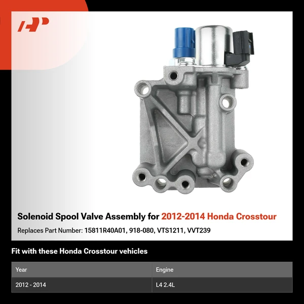Solenoid Spool Valve Assembly for 2012-2014 Honda Crosstour