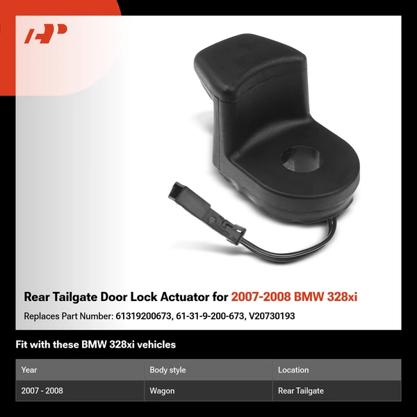 Rear Tailgate Door Lock Actuator for 2007-2008 BMW 328xi