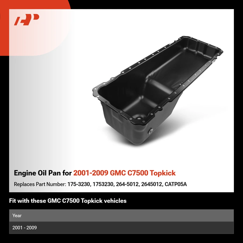 Engine Oil Pan for 2001-2009 GMC C7500 Topkick