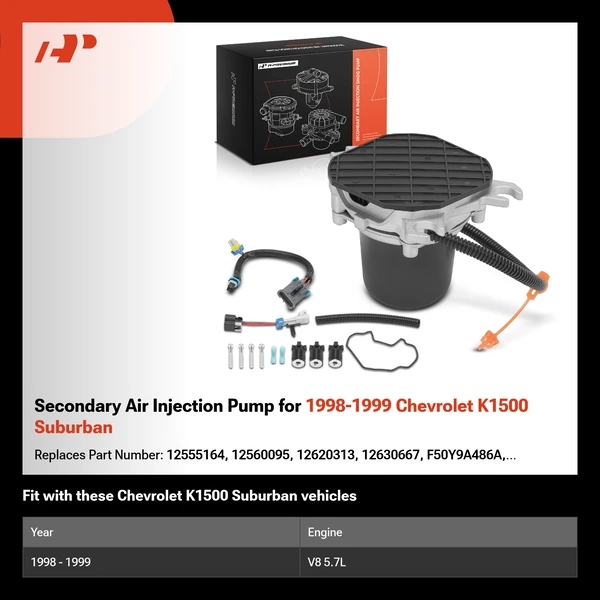 Secondary Air Injection Pump for 1998-1999 Chevrolet K1500 Suburban