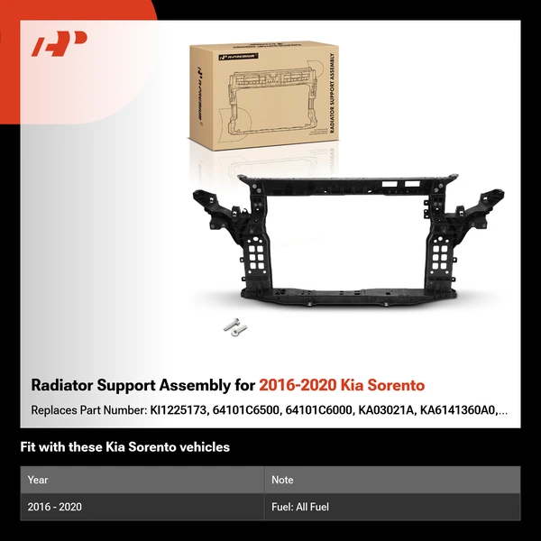 Radiator Support Assembly for 2016-2020 Kia Sorento
