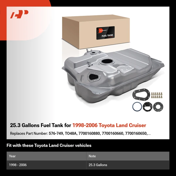 25.3 Gallons Fuel Tank for 1998-2006 Toyota Land Cruiser