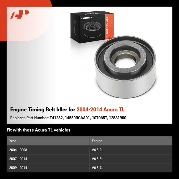 Engine Timing Belt Idler for 2004-2014 Acura TL