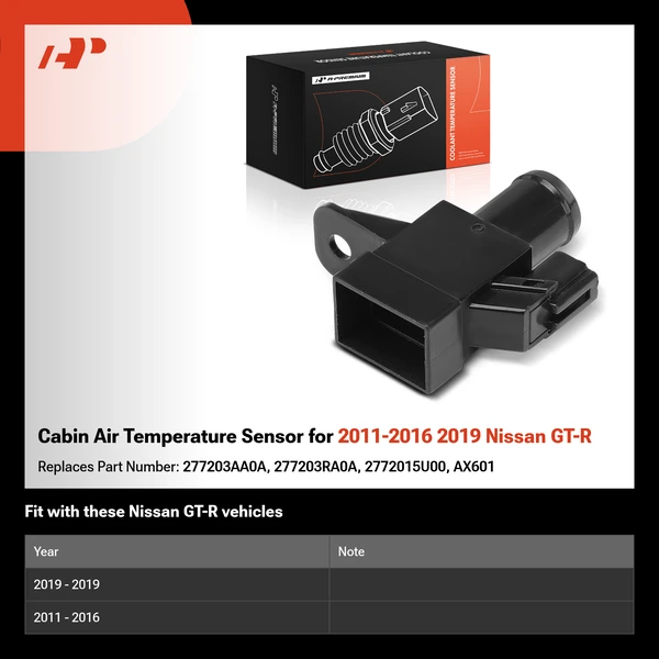 Cabin Air Temperature Sensor for 2011-2016 2019 Nissan GT-R