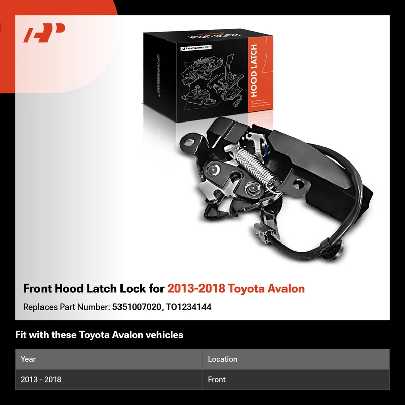 Front Hood Latch Lock for 2013-2018 Toyota Avalon