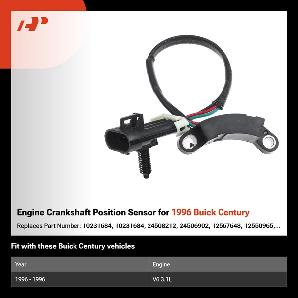 Engine Crankshaft Position Sensor for 1996 Buick Century