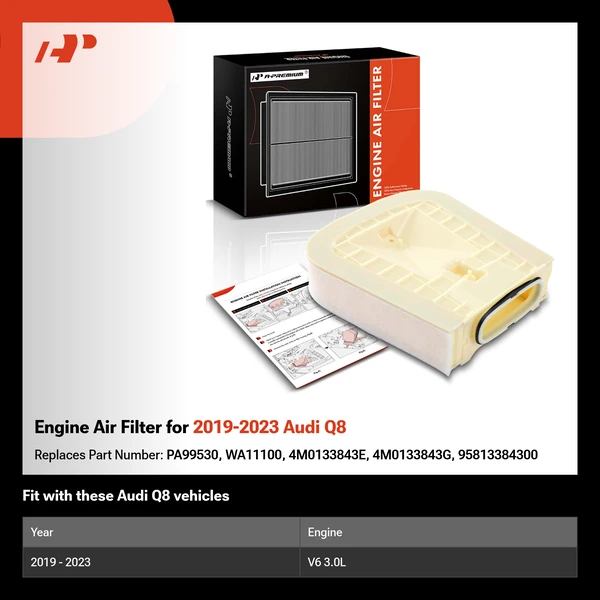 Engine Air Filter for 2019-2023 Audi Q8