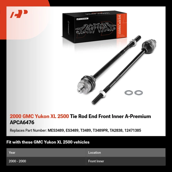 2000 GMC Yukon XL 2500 Tie Rod End Front Inner A-Premium APCA6476