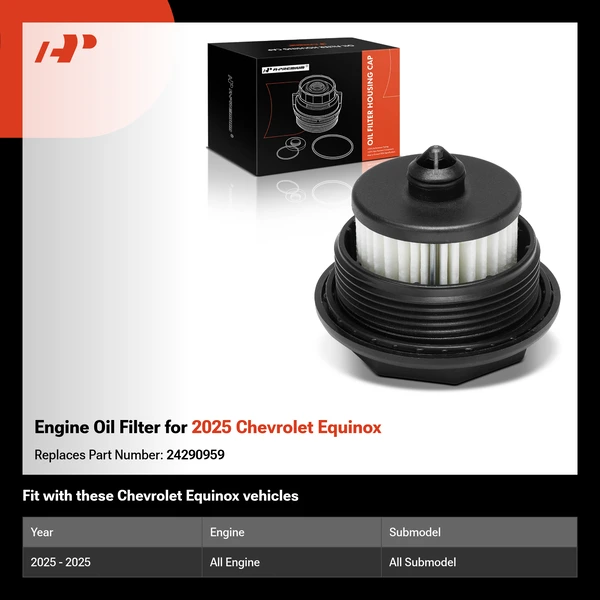 Engine Oil Filter for 2025 Chevrolet Equinox