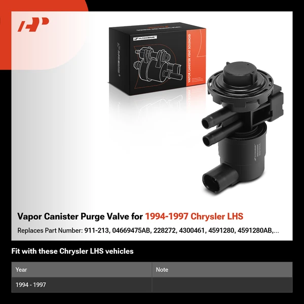 Vapor Canister Purge Valve for 1994-1997 Chrysler LHS