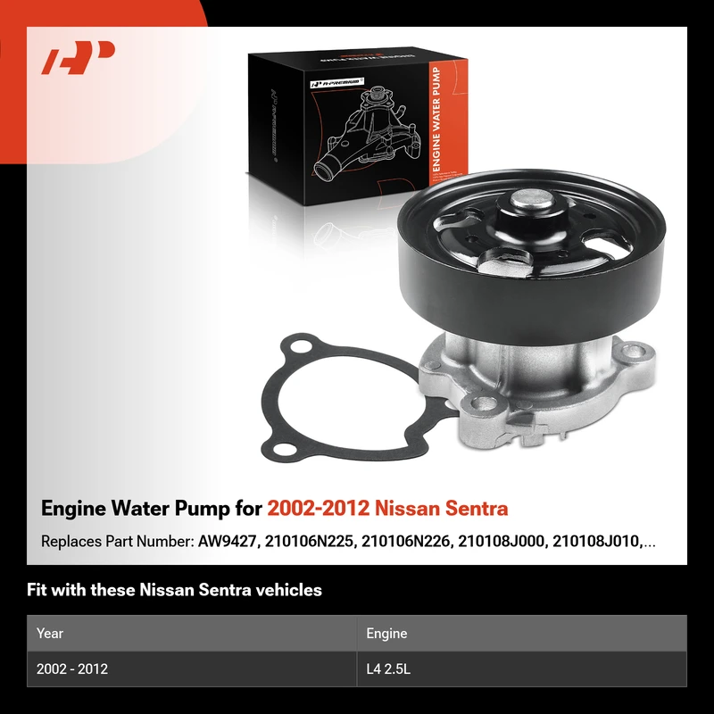 Engine Water Pump for 2002-2012 Nissan Sentra