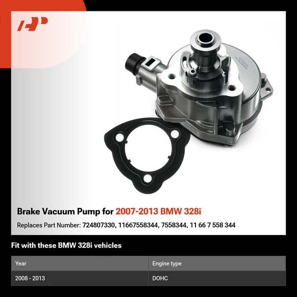 Brake Vacuum Pump for 2007-2013 BMW 328i