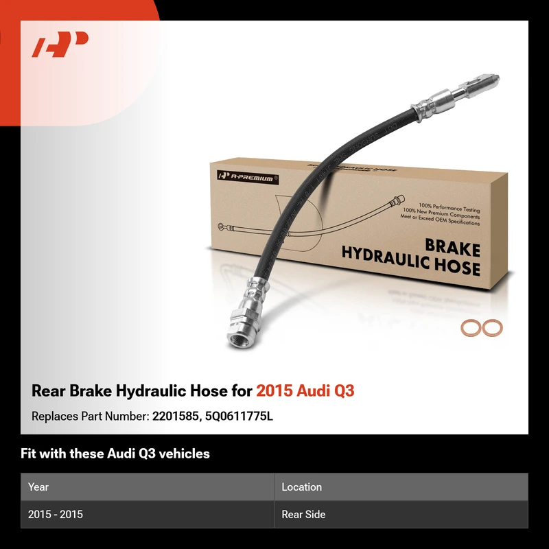 Rear Brake Hydraulic Hose for 2015 Audi Q3