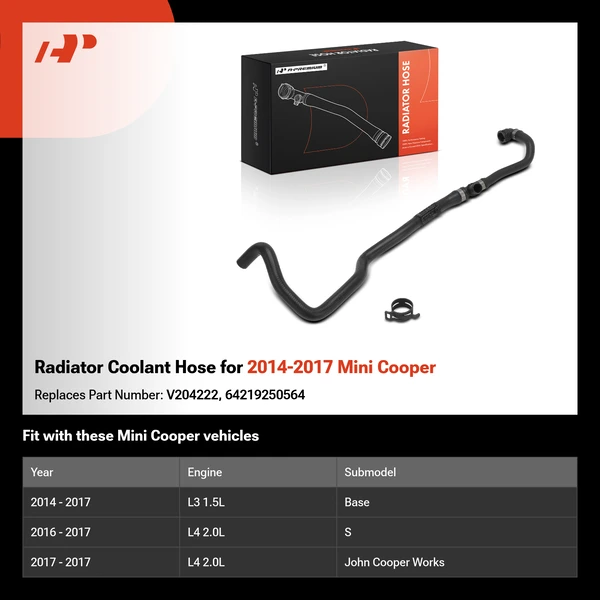 Radiator Coolant Hose for 2014-2017 Mini Cooper