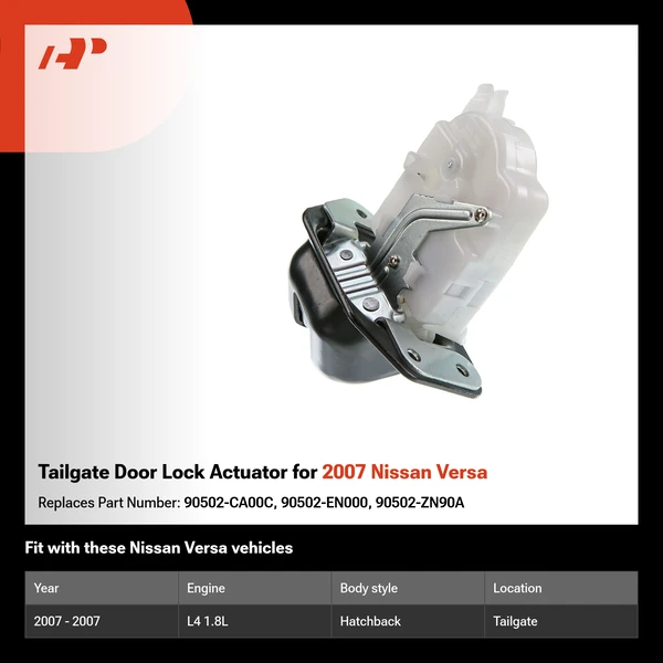 Tailgate Door Lock Actuator for 2007 Nissan Versa