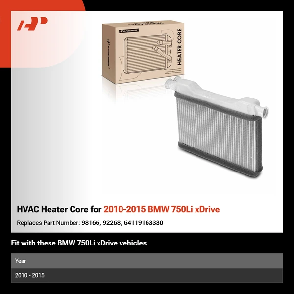 HVAC Heater Core for 2010-2015 BMW 750Li xDrive