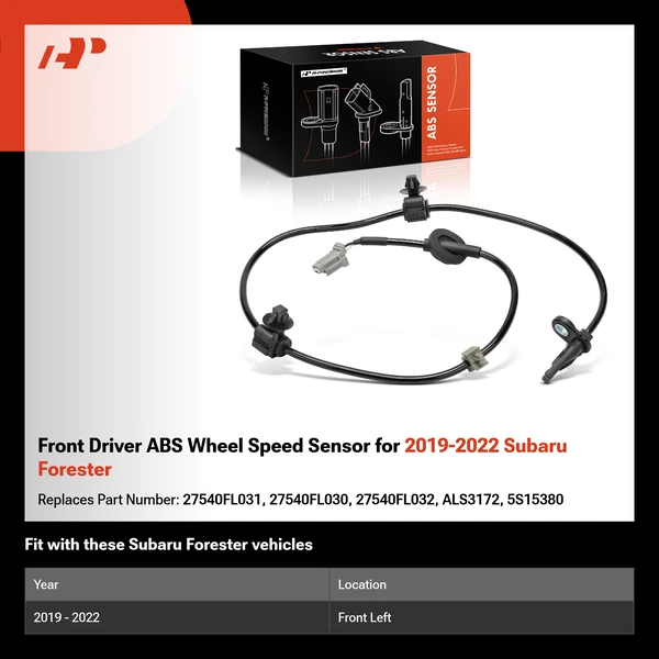 Front Driver ABS Wheel Speed Sensor for 2019-2022 Subaru Forester