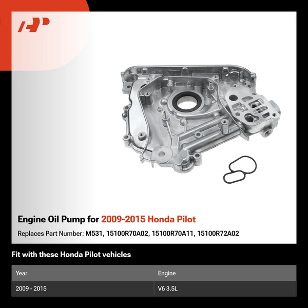 Engine Oil Pump for 2009-2015 Honda Pilot
