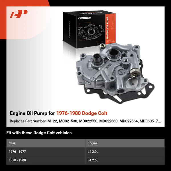 Engine Oil Pump for 1976-1980 Dodge Colt