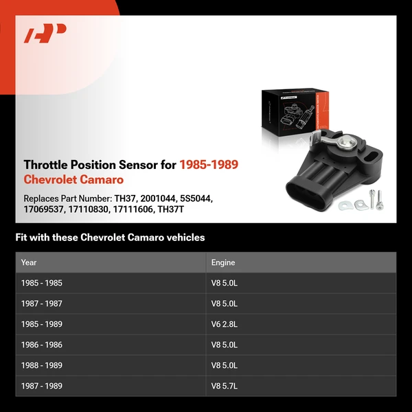 Throttle Position Sensor for 1985-1989 Chevrolet Camaro