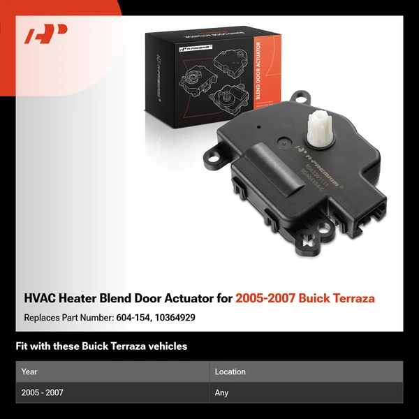 HVAC Heater Blend Door Actuator for 2005-2007 Buick Terraza