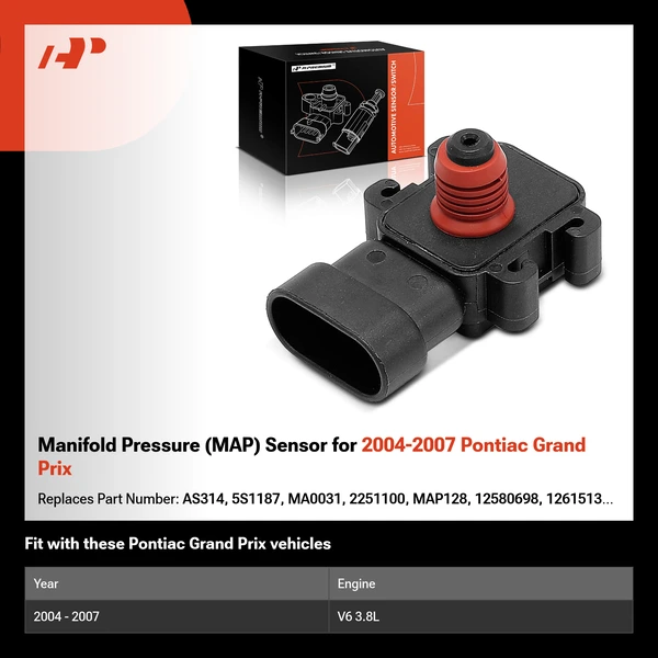 Manifold Pressure (MAP) Sensor for 2004-2007 Pontiac Grand Prix
