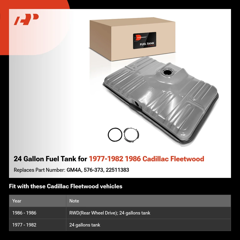 24 Gallon Fuel Tank for 1977-1982 1986 Cadillac Fleetwood