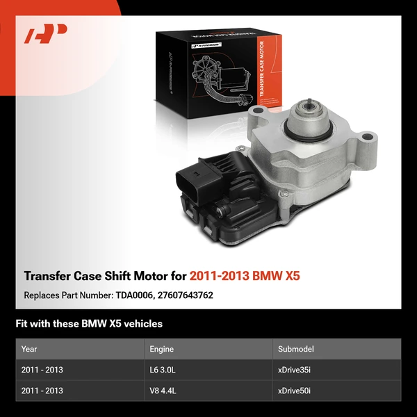 Transfer Case Shift Motor for 2011-2013 BMW X5