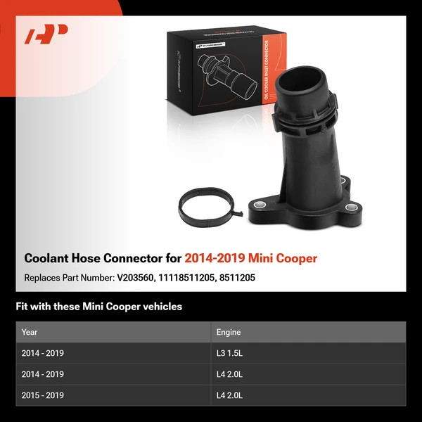 Coolant Hose Connector for 2014-2019 Mini Cooper