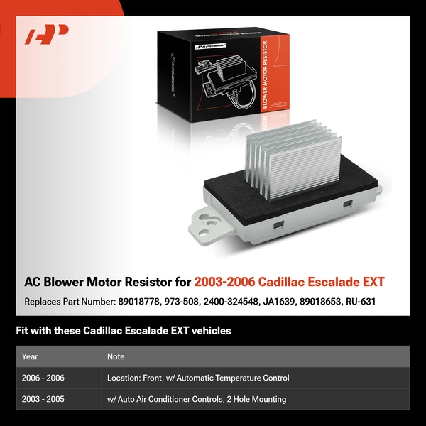 AC Blower Motor Resistor for 2003-2006 Cadillac Escalade EXT