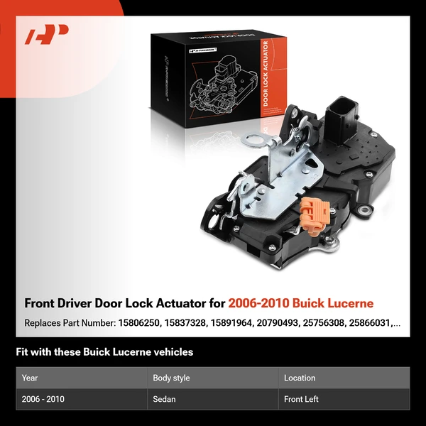 Front Driver Door Lock Actuator for 2006-2010 Buick Lucerne