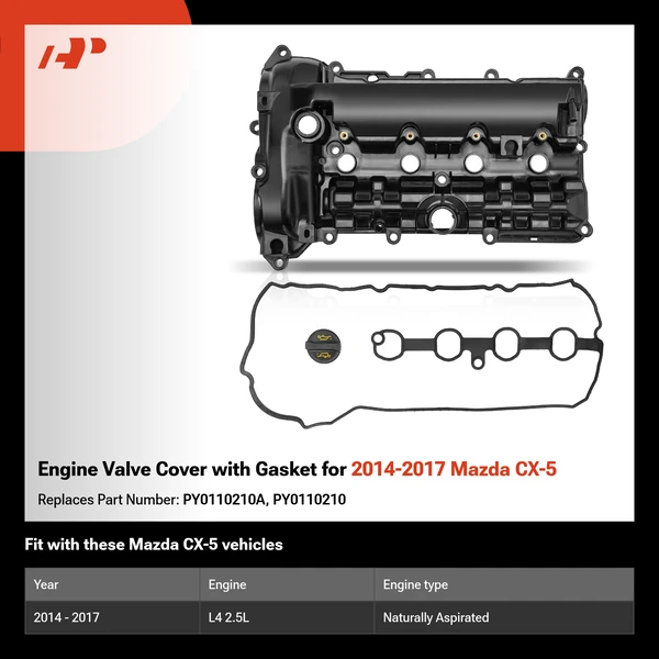 Engine Valve Cover with Gasket for 2014-2017 Mazda CX-5