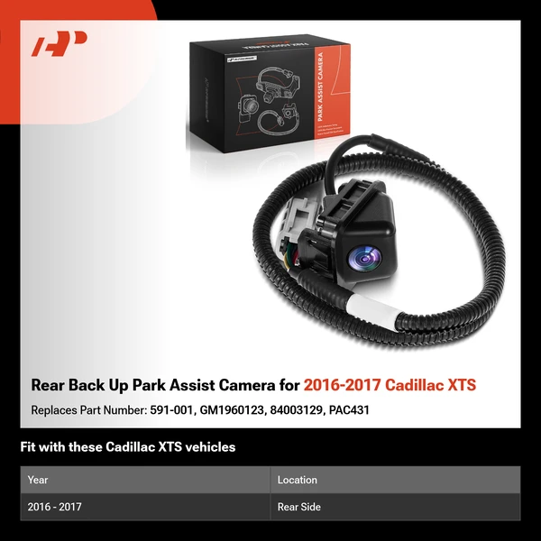 Rear Back Up Park Assist Camera for 2016-2017 Cadillac XTS