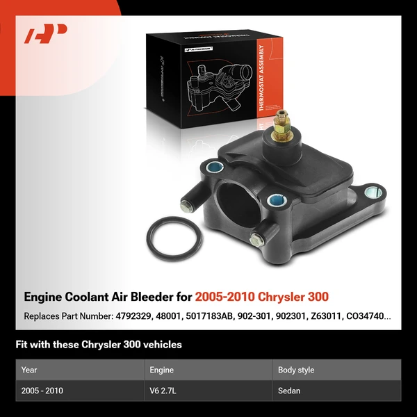 Engine Coolant Air Bleeder for 2005-2010 Chrysler 300
