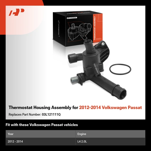 Thermostat Housing Assembly for 2012-2014 Volkswagen Passat