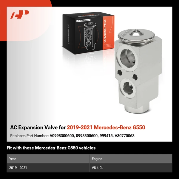 AC Expansion Valve for 2019-2021 Mercedes-Benz G550