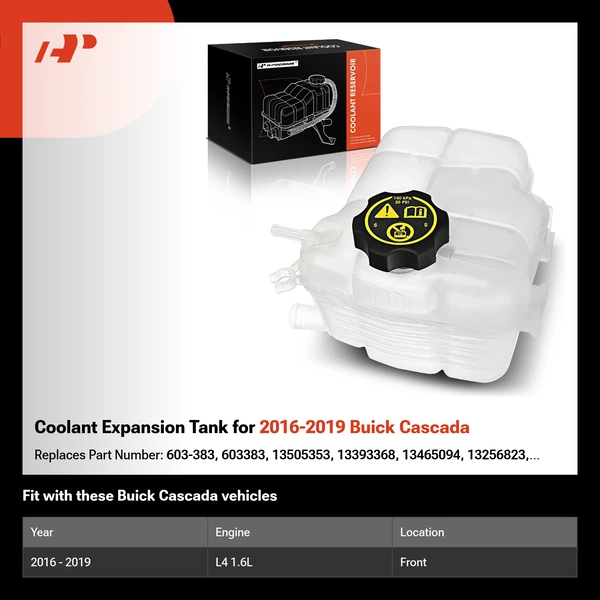 Coolant Expansion Tank for 2016-2019 Buick Cascada