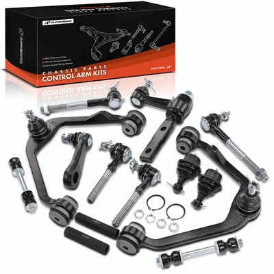 1997-1999 Ford F-250 A Set of 14 Control Arm and Ball Joint Full Kit Front Side A-Premium APCA2243