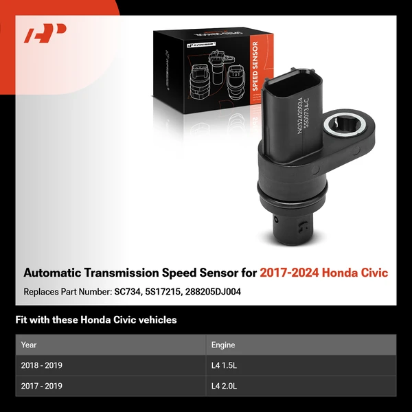 Automatic Transmission Speed Sensor for 2017-2024 Honda Civic