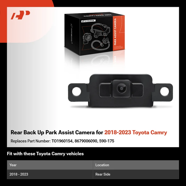 Rear Back Up Park Assist Camera for 2018-2023 Toyota Camry