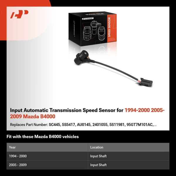 Input Automatic Transmission Speed Sensor for 1994-2000 2005-2009 Mazda B4000