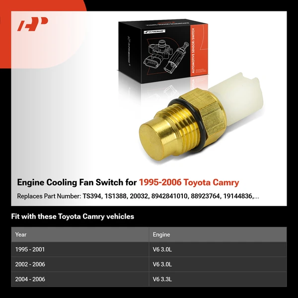 Engine Cooling Fan Switch for 1995-2006 Toyota Camry