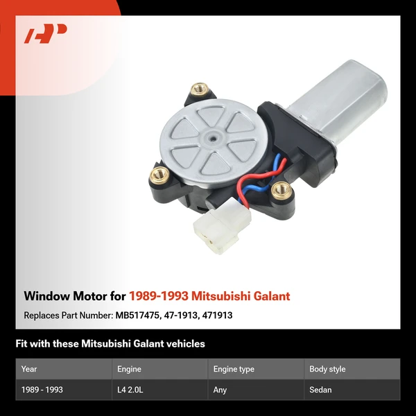 Window Motor for 1989-1993 Mitsubishi Galant