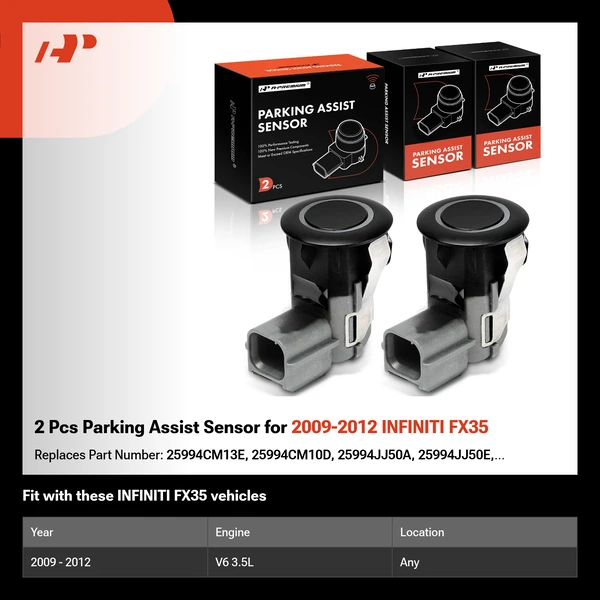 2 Pcs Parking Assist Sensor for 2009-2012 INFINITI FX35