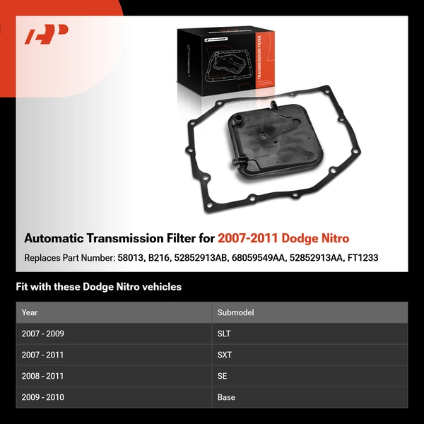 Automatic Transmission Filter for 2007-2011 Dodge Nitro