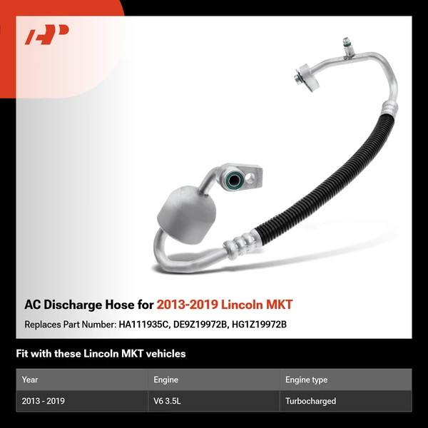 AC Discharge Hose for 2013-2019 Lincoln MKT