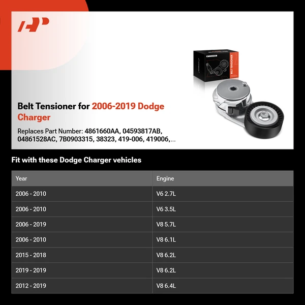 Belt Tensioner for 2006-2019 Dodge Charger