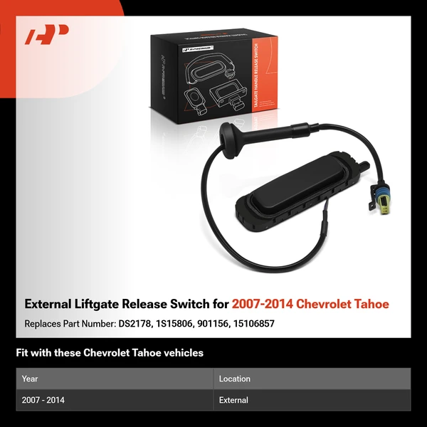 External Liftgate Release Switch for 2007-2014 Chevrolet Tahoe